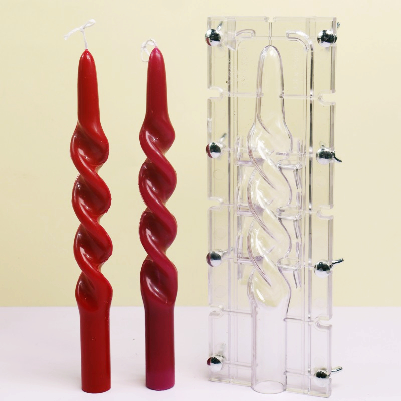 Candle Making Workshop - Bükülmüş Şerit Sütun Akrilik Mum Kalıp