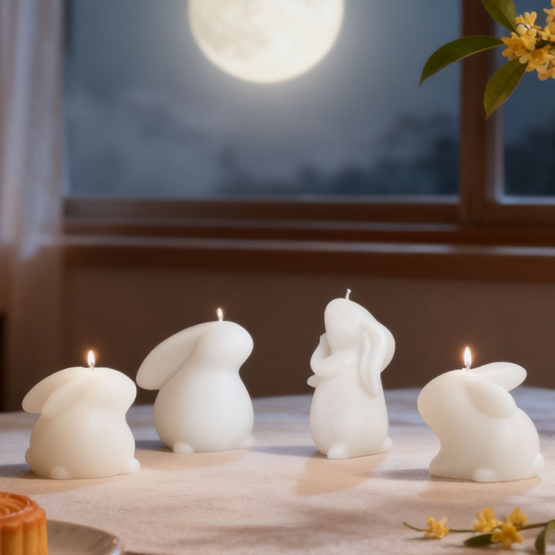 Candle Making Gel Wax - Paskalya Tavşanı Kokulu Mum Silikon Kalıp