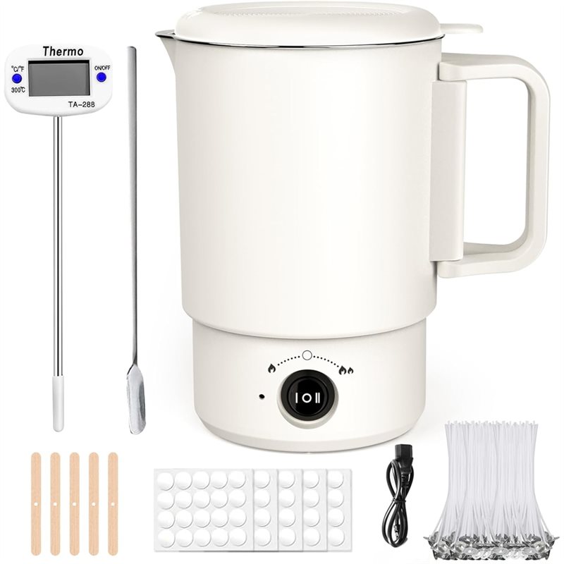 Candle Making Kit Diy - A47U Elektrikli Balmumu Eritme Potası Seti