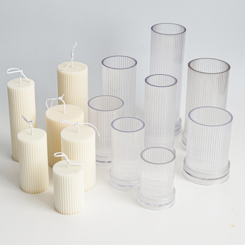 Candle Making Kit Diy - Yeni DIY İnce Çizgili yuvarlak Ince