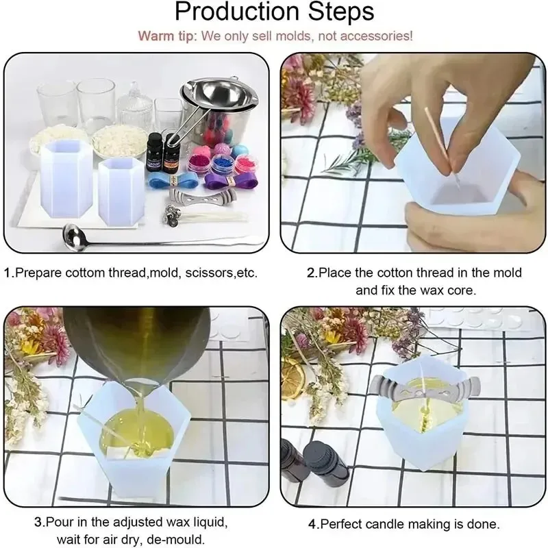 Candle Making Gel Wax - 2026-Yeni Silindir Silikon Mum Kalıp Epoksi