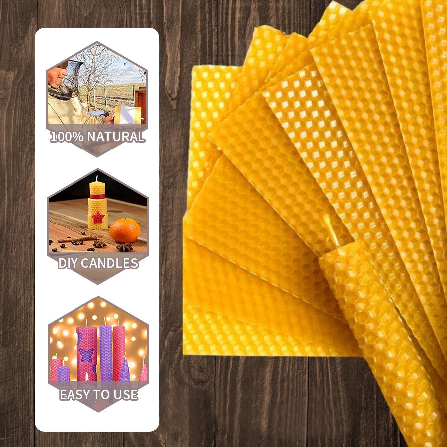 Candle Making Kit Beeswax - 10/20/30 adet Doğal Balmumu Levhalar Mum