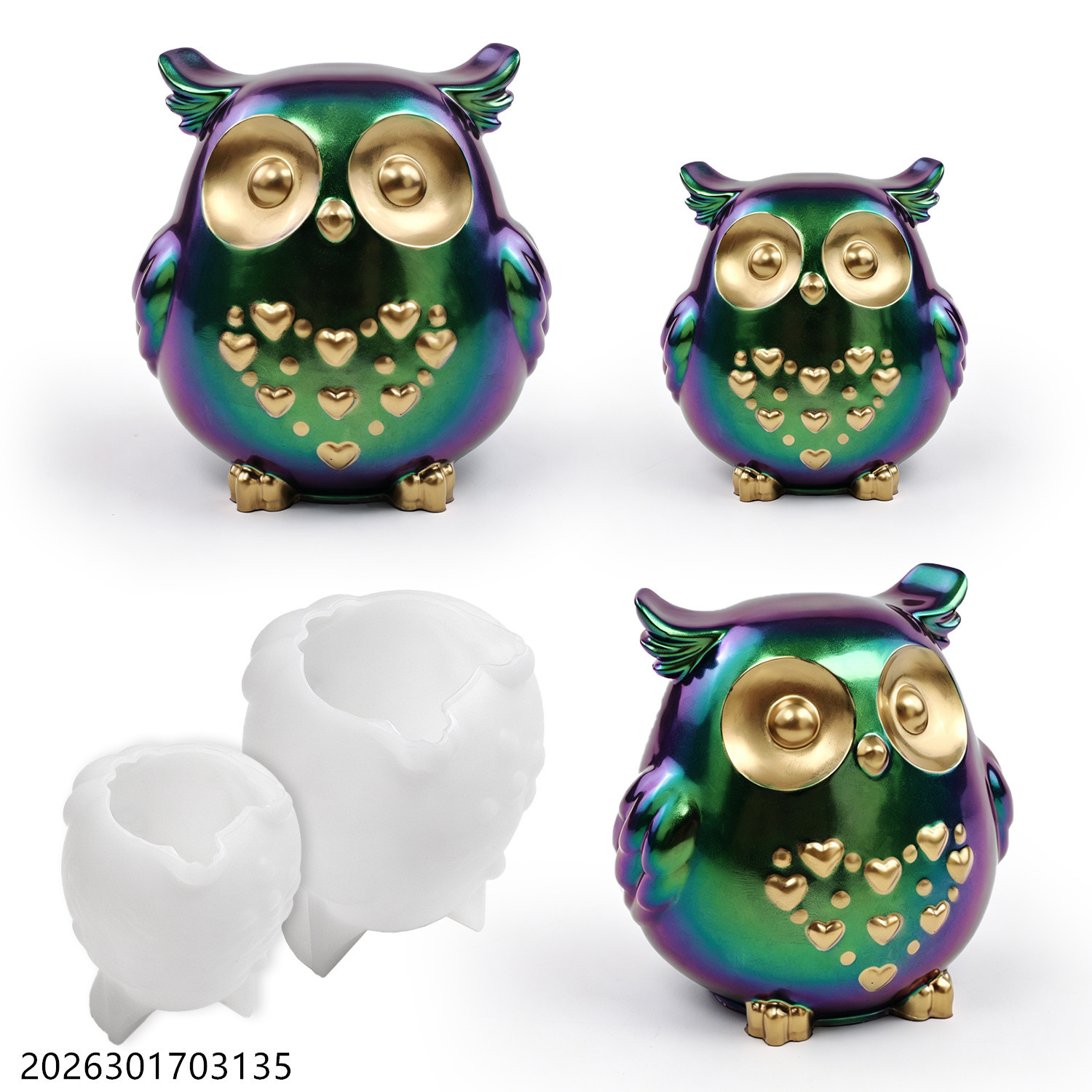 Candle Making Kit Diy - Baykuş silikon kalıp 3D kuş şekli