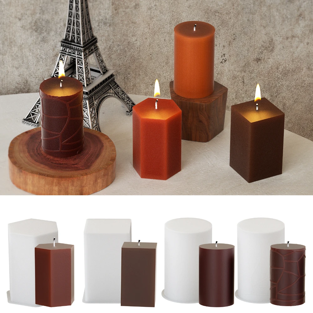 Candle Making Kit Diy - Basit Sanatçı Geometri Şekli Reçine Yapımı