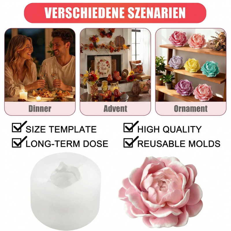 Yasemin çiçeği mum silikon kal - Candle Making Jars incelemesi ve fiyatı