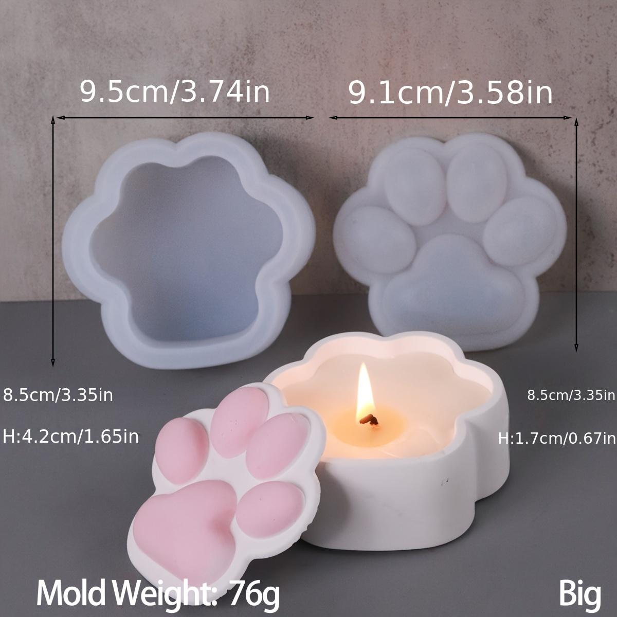 Kedi Pençesi Saklama Kutusu Si - Candle Making Jars incelemesi ve fiyatı