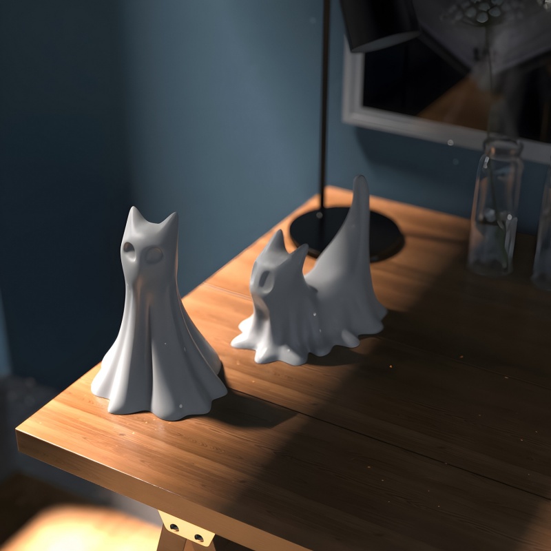 Hayalet Kedi Cadılar Bayramı M - Candle Making Diy incelemesi ve fiyatı