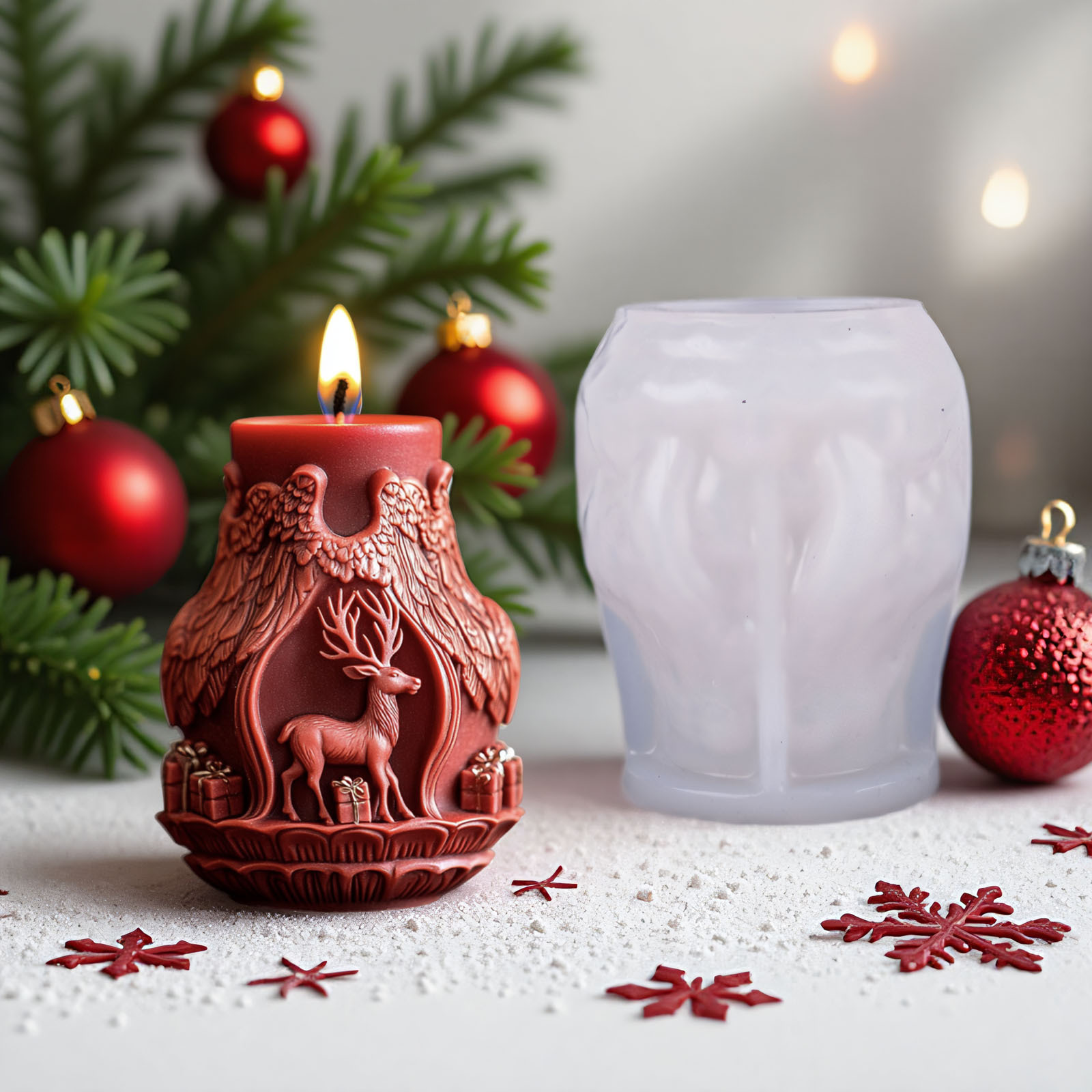 Noel Baba ve Geyik Mum Yapım K - Candle Making Diy incelemesi ve fiyatı