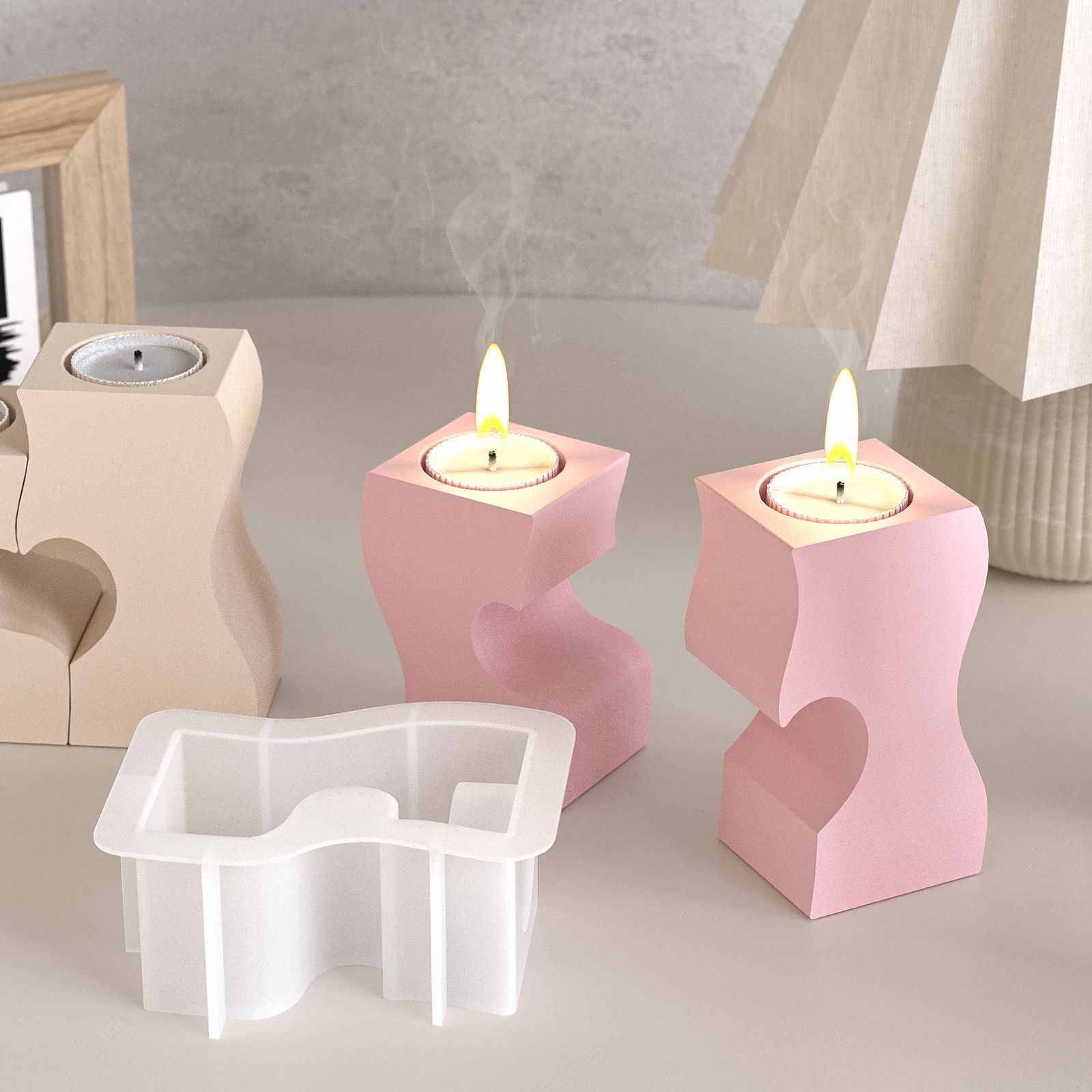 S Kalp Şamdan Silikon Kalıplar - Candle Making Diy incelemesi ve fiyatı