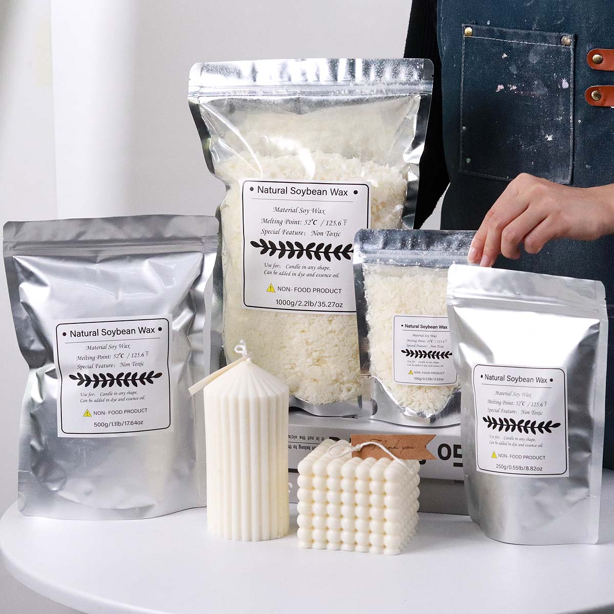 100/250/500/1000g Doğal Soya B - Candle Making Kit Diy incelemesi ve fiyatı