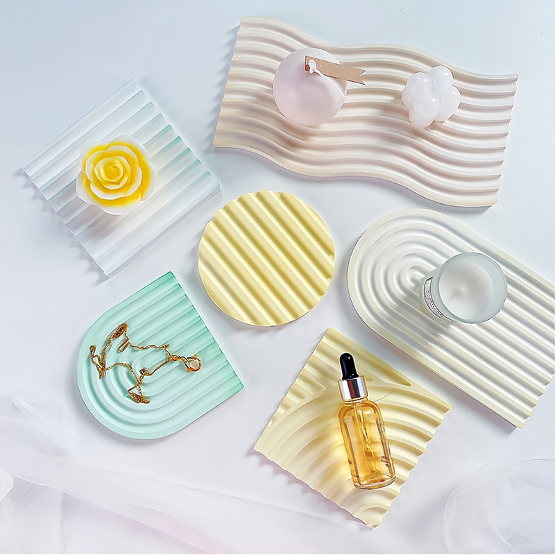 DIY Çizgili Dalga Tepsi Kalıp  - Candle Making Diy incelemesi ve fiyatı