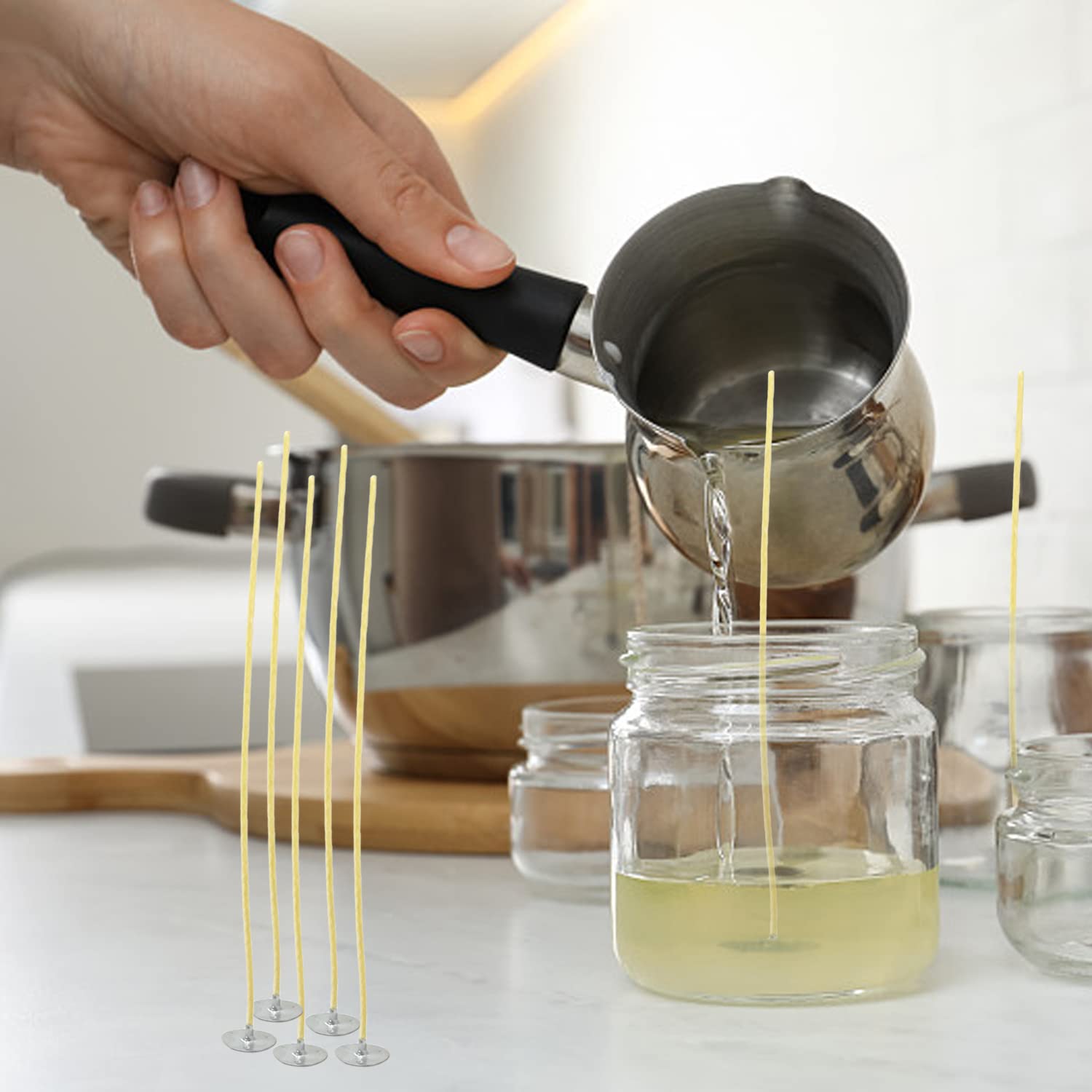 100 Adet Balmumu Mum Fitilleri - Candle Making Kit Beeswax incelemesi ve fiyatı