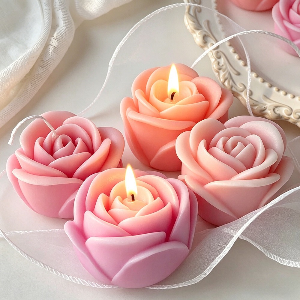 4 adet/set Gül Mum Silikon Kal - Candle Making Date incelemesi ve fiyatı