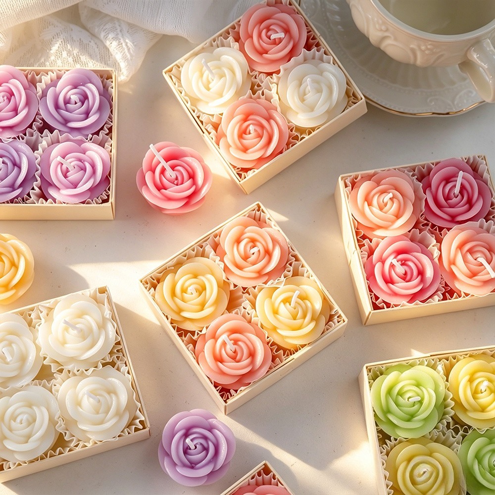 4 adet/set Gül Mum Silikon Kal - Candle Making Date incelemesi ve fiyatı