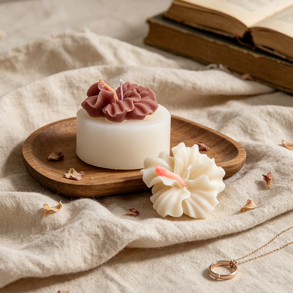 2 adet Hibiscus Çiçek Mum Kalı - Candle Making Kit Diy incelemesi ve fiyatı