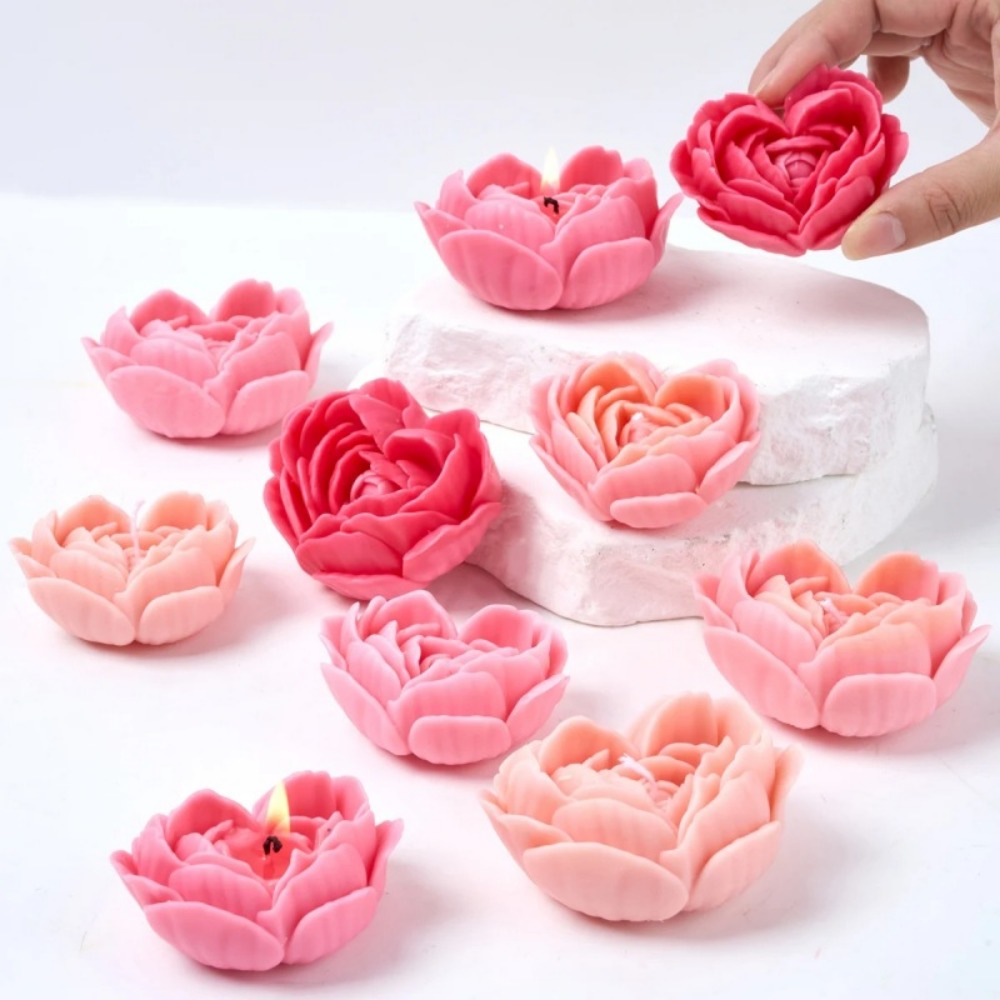 Yığılmış Yaprakları Kalp Gül S - Candle Making Date incelemesi ve fiyatı